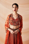 ALAAYA ANTIQUE GOLD BEADWORK BLOUSE