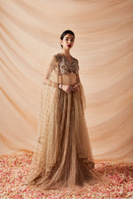 NIDA GOLD SEQUINED LEHENGA
