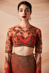 NINA ANTIQUE GOLD BEADWORK BLOUSE